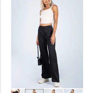 Princess polly archer pant in black